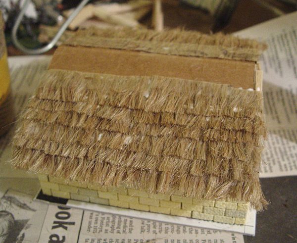 thatched roof cottage